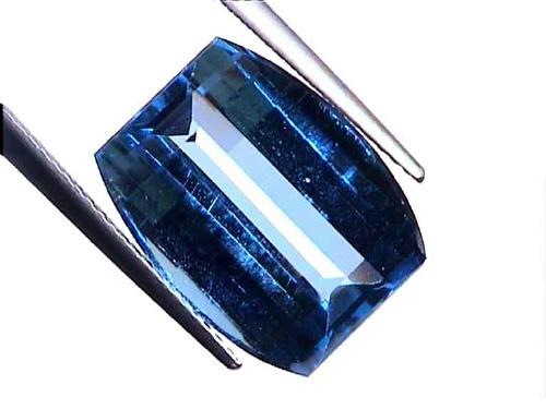 Brazilian Swiss Blue Fancy-Cut Blue Topaz