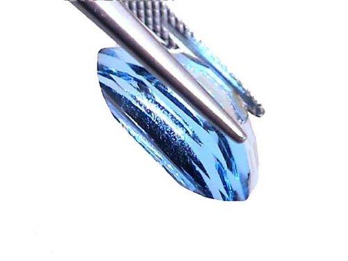 Brazilian Swiss Blue Fancy-Cut Blue Topaz