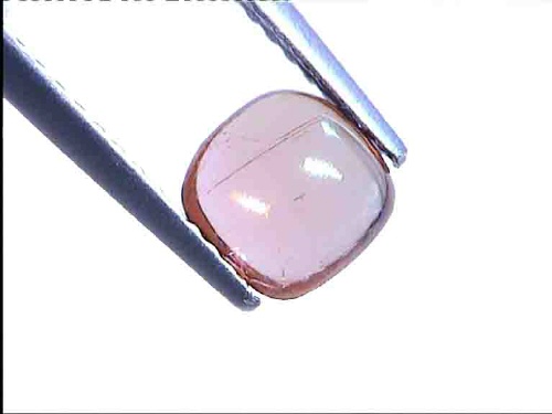 Tourmaline brun orangé du Brésil, cabochon carré
