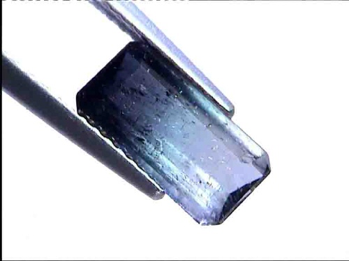 Tourmaline Bicolore du Brésil Blanche et Vert Foncé