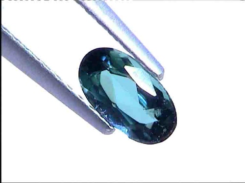 Tourmaline Paraïba ovale bleu-vert du Brésil