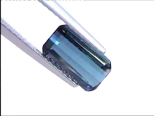 Tourmaline Indicolite bleu-vert du Brésil, taille octogonale