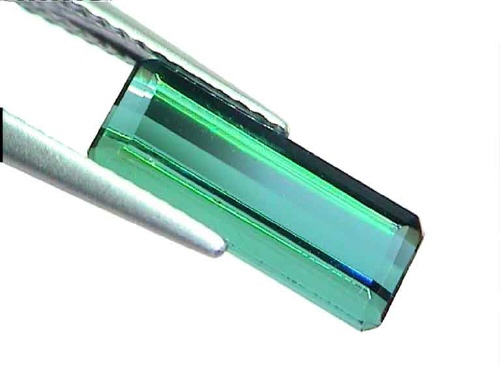 Tourmaline bleue Indicolite bleu-vert, forme octogonale