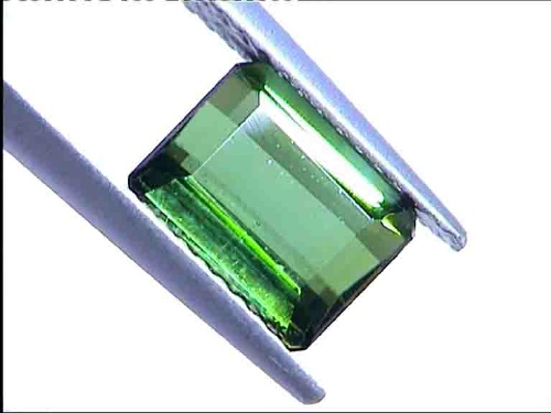 Tourmaline chrome verte octogonale du Brésil