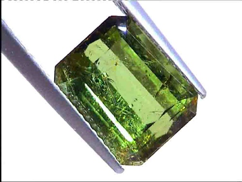 Tourmaline verte octogonale du Brésil