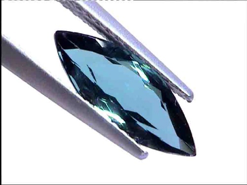 Tourmaline bleue Indicolite bleu-vert du Brésil – Taille navette
