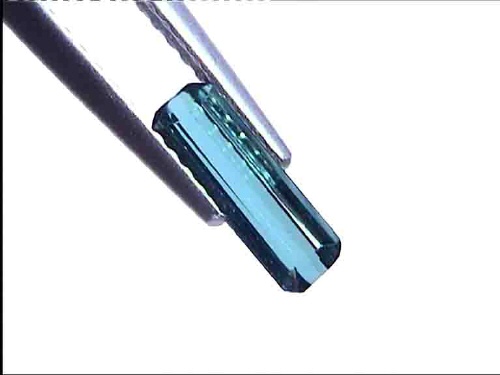 Tourmaline indicolite bleu-vert octogonale du Brésil