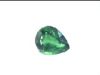 Green Tsavorite Garnet in Pear Shape