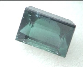 Tourmaline verte du Brésil, vert mer vif – forme octogonale